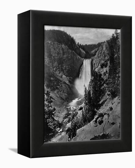 Lower Falls in the Grand Canyon of the Yellowstone-null-Framed Premier Image Canvas