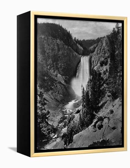 Lower Falls in the Grand Canyon of the Yellowstone-null-Framed Premier Image Canvas