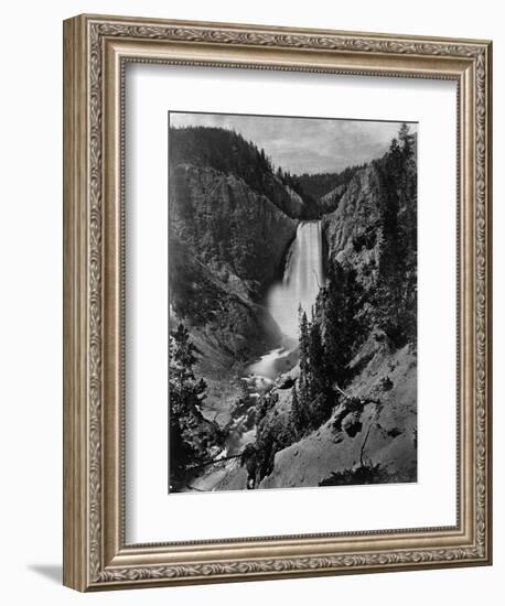 Lower Falls in the Grand Canyon of the Yellowstone-null-Framed Photographic Print