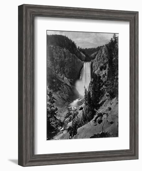 Lower Falls in the Grand Canyon of the Yellowstone-null-Framed Photographic Print