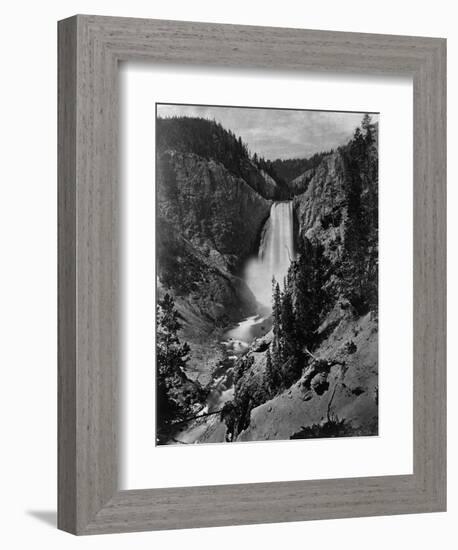 Lower Falls in the Grand Canyon of the Yellowstone-null-Framed Photographic Print