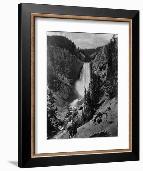 Lower Falls in the Grand Canyon of the Yellowstone-null-Framed Photographic Print