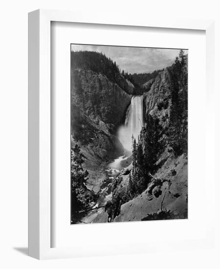 Lower Falls in the Grand Canyon of the Yellowstone-null-Framed Photographic Print