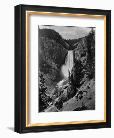 Lower Falls in the Grand Canyon of the Yellowstone-null-Framed Photographic Print