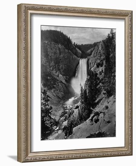 Lower Falls in the Grand Canyon of the Yellowstone-null-Framed Photographic Print