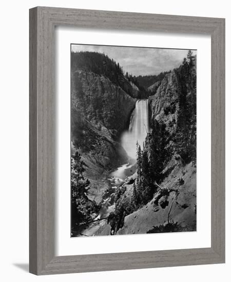 Lower Falls in the Grand Canyon of the Yellowstone-null-Framed Photographic Print