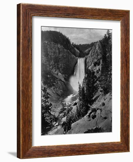 Lower Falls in the Grand Canyon of the Yellowstone-null-Framed Photographic Print