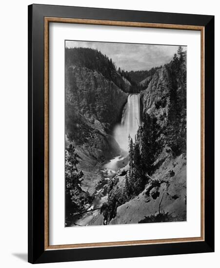 Lower Falls in the Grand Canyon of the Yellowstone-null-Framed Photographic Print