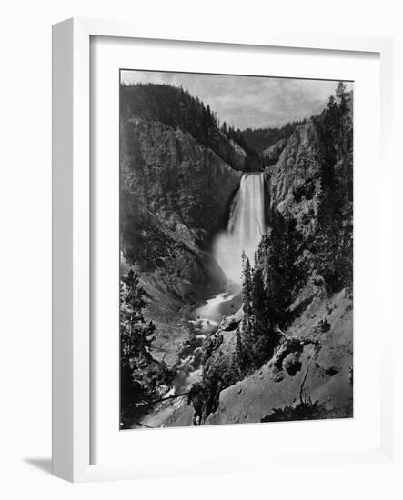 Lower Falls in the Grand Canyon of the Yellowstone-null-Framed Photographic Print