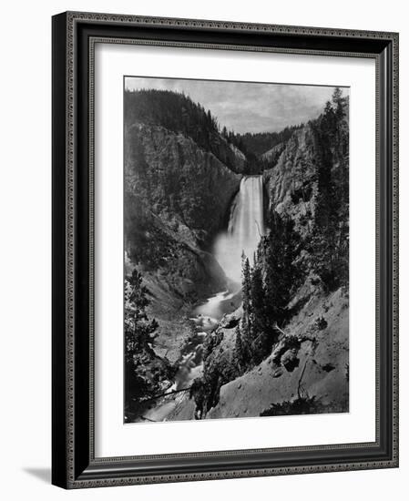 Lower Falls in the Grand Canyon of the Yellowstone-null-Framed Photographic Print