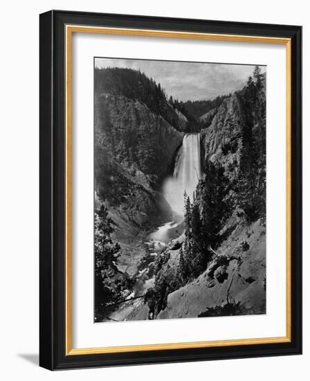 Lower Falls in the Grand Canyon of the Yellowstone-null-Framed Photographic Print