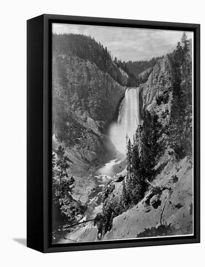 Lower Falls in the Grand Canyon of the Yellowstone-Library of Congress-Framed Premier Image Canvas