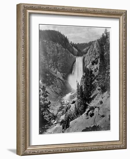 Lower Falls in the Grand Canyon of the Yellowstone-Library of Congress-Framed Photographic Print