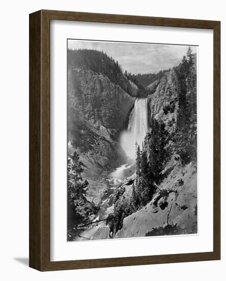 Lower Falls in the Grand Canyon of the Yellowstone-Library of Congress-Framed Photographic Print