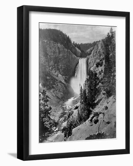 Lower Falls in the Grand Canyon of the Yellowstone-Library of Congress-Framed Photographic Print
