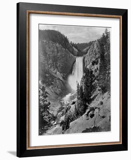 Lower Falls in the Grand Canyon of the Yellowstone-Library of Congress-Framed Photographic Print