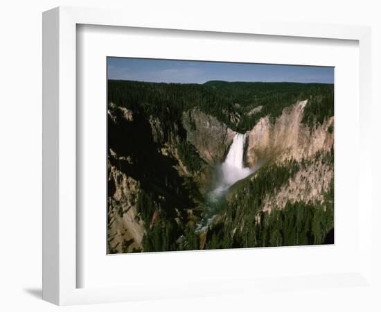 Lower Falls in Yellowstone National Park-Dean Conger-Framed Photographic Print