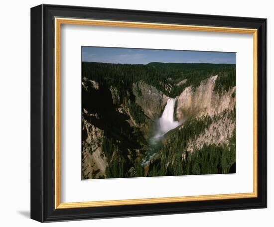 Lower Falls in Yellowstone National Park-Dean Conger-Framed Photographic Print