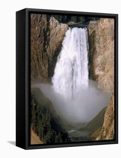 Lower Falls of the Yellowstone River in Yellowstone National Park-Eliot Elisofon-Framed Premier Image Canvas