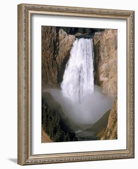 Lower Falls of the Yellowstone River in Yellowstone National Park-Eliot Elisofon-Framed Photographic Print