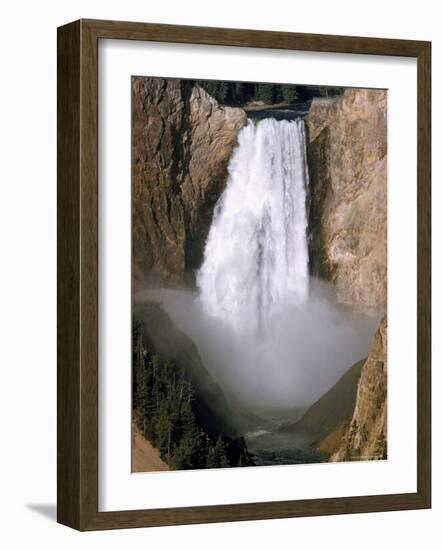 Lower Falls of the Yellowstone River in Yellowstone National Park-Eliot Elisofon-Framed Photographic Print