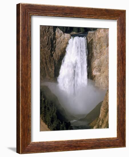 Lower Falls of the Yellowstone River in Yellowstone National Park-Eliot Elisofon-Framed Photographic Print