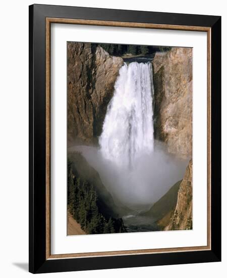 Lower Falls of the Yellowstone River in Yellowstone National Park-Eliot Elisofon-Framed Photographic Print