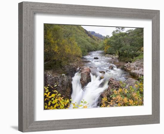 Lower Falls on the Water of Nevis in Autumn, Glen Nevis, Near Fort William-Ruth Tomlinson-Framed Photographic Print