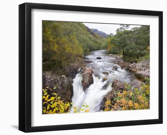 Lower Falls on the Water of Nevis in Autumn, Glen Nevis, Near Fort William-Ruth Tomlinson-Framed Photographic Print