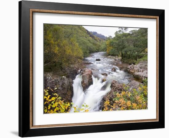 Lower Falls on the Water of Nevis in Autumn, Glen Nevis, Near Fort William-Ruth Tomlinson-Framed Photographic Print