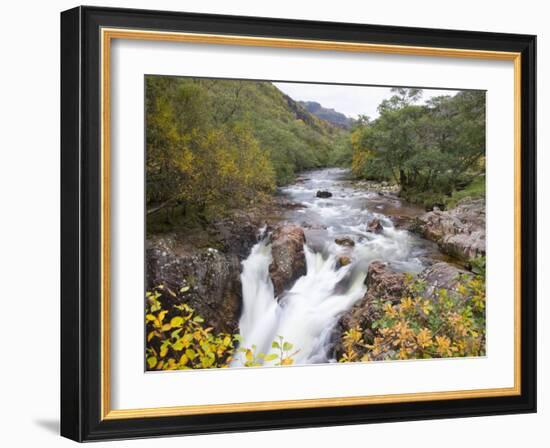 Lower Falls on the Water of Nevis in Autumn, Glen Nevis, Near Fort William-Ruth Tomlinson-Framed Photographic Print