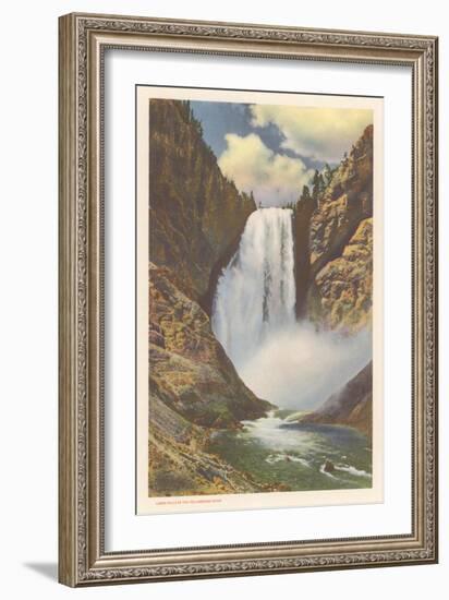 Lower Falls, Yellowstone River-null-Framed Art Print