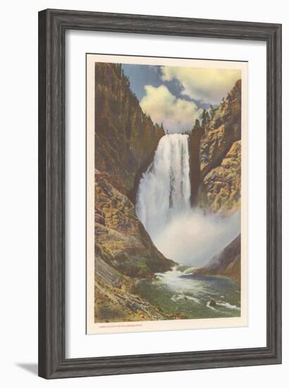 Lower Falls, Yellowstone River-null-Framed Art Print