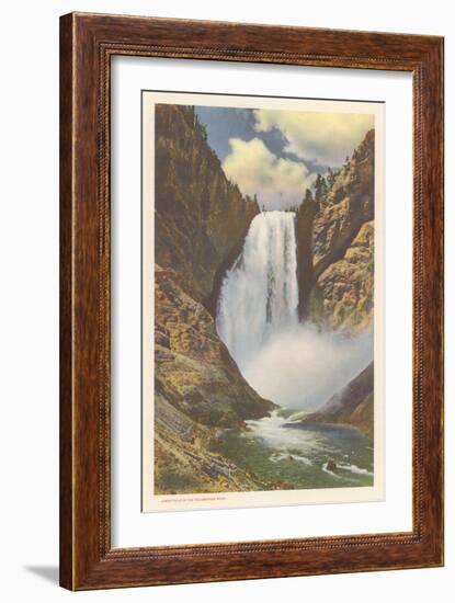 Lower Falls, Yellowstone River-null-Framed Art Print