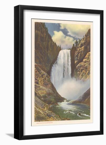 Lower Falls, Yellowstone River-null-Framed Art Print