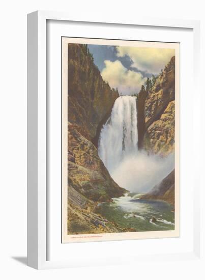Lower Falls, Yellowstone River-null-Framed Art Print