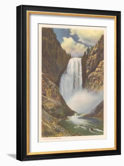 Lower Falls, Yellowstone River-null-Framed Art Print