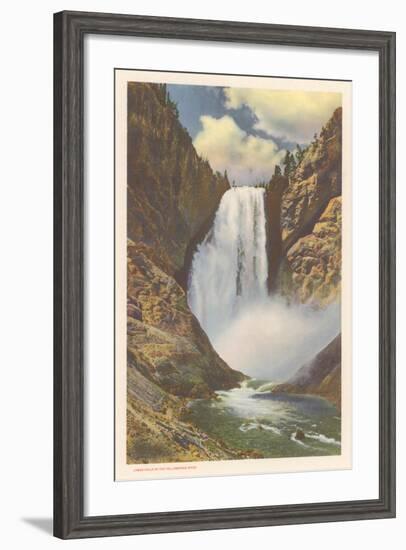 Lower Falls, Yellowstone River-null-Framed Art Print