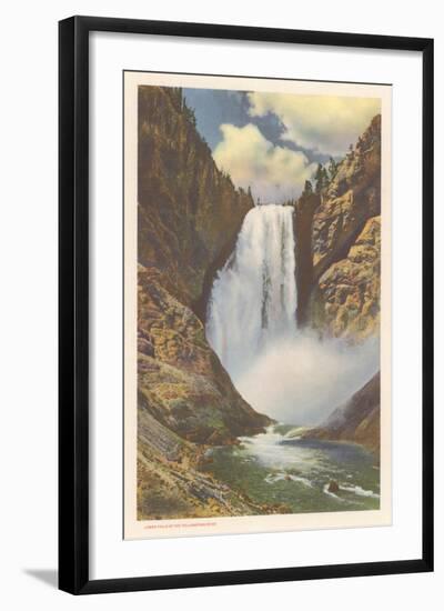 Lower Falls, Yellowstone River-null-Framed Art Print