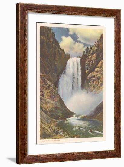 Lower Falls, Yellowstone River-null-Framed Art Print