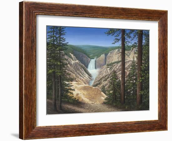 Lower Falls - Yellowstone-Robert Wavra-Framed Giclee Print