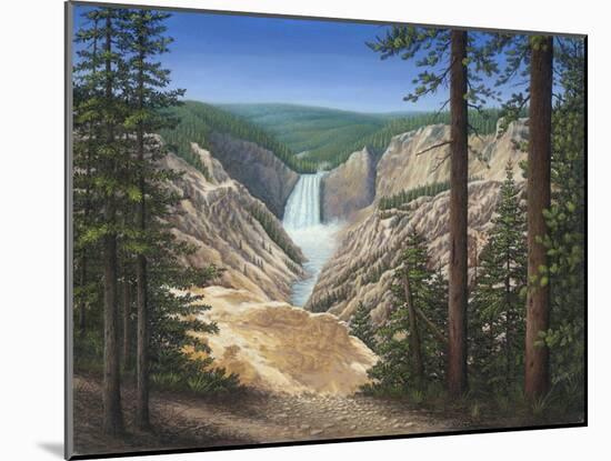 Lower Falls - Yellowstone-Robert Wavra-Mounted Giclee Print