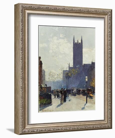 Lower Fifth Avenue. 1890-Frederick Childe Hassam-Framed Giclee Print