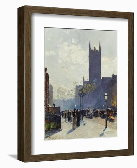 Lower Fifth Avenue. 1890-Frederick Childe Hassam-Framed Giclee Print