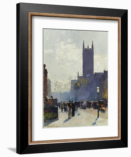 Lower Fifth Avenue. 1890-Frederick Childe Hassam-Framed Giclee Print