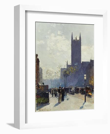 Lower Fifth Avenue. 1890-Frederick Childe Hassam-Framed Giclee Print