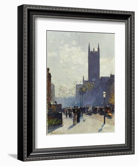 Lower Fifth Avenue. 1890-Frederick Childe Hassam-Framed Giclee Print