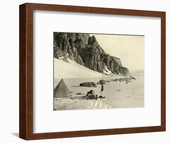 'Lower Glacier Depot. The stores were buried in the snow', c1908, (1909)-Unknown-Framed Photographic Print