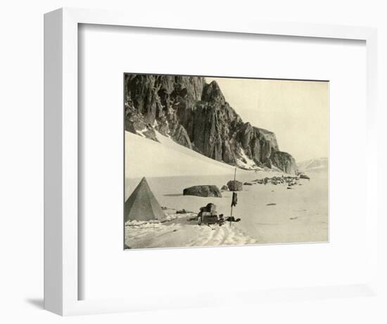 'Lower Glacier Depot. The stores were buried in the snow', c1908, (1909)-Unknown-Framed Photographic Print