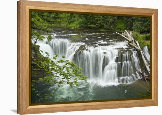 Lower Lewis Falls, Lewis River, Cougar, Washington, Usa-Michel Hersen-Framed Premier Image Canvas